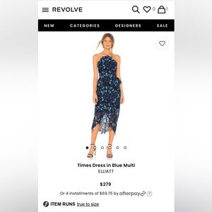 Times Dress in Blue Multi
ELLIATT size- M